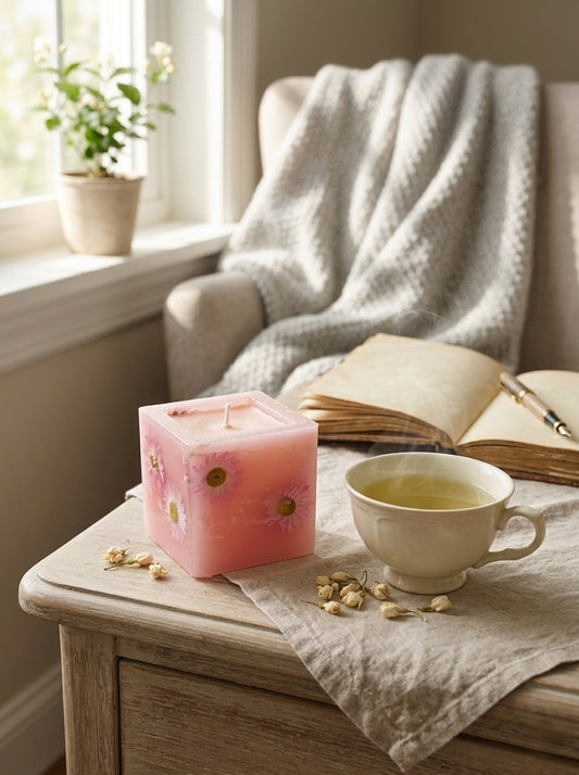 Tavaszi Lélek– Jázminos Kézműves Illatgyertya (350g)