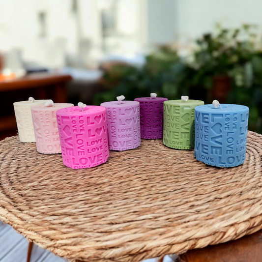 Love-Kézműves Szójaviasz gyertya Minimalista Stílusban